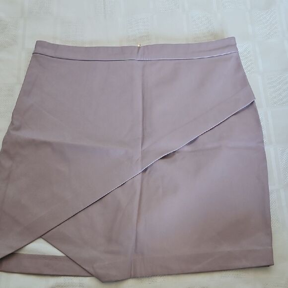 Dynamite Pink Mini Wrap Skirt Asymmetrical Slit - Picture 14 of 16